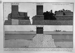 Ancient Roman Colosseum ruins illustration