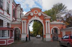 Eastern Gate of the Alexander Nevsky Lavra in Saint Petersburg