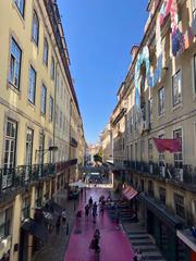 Pink Street in Lisbon, Portugal