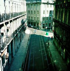 tram junction in Lisbon