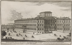 View of Palazzo Barberini and Teatro da Comedie by Alessandro Specchi, 1699