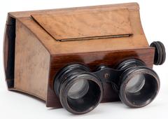 Brewster-type portable stereoscope, J. Fleury - Hermagis, 1870, at Leonardo da Vinci Science and Technology Museum in Milan