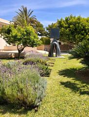 Fundació Pilar i Joan Miró museum garden with sculpture