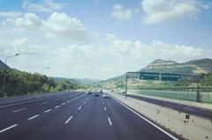 E35 motorway Italian section landscape