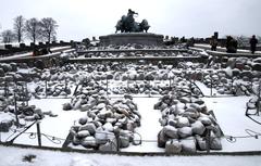 Gefion Fountain in Copenhagen on a sunny day