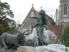 Copenhagen city hall fountain