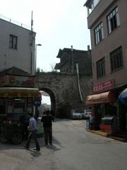 Aqueduct of Valens arch in Vefa, Istanbul, viewed from the north