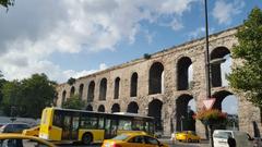 ancient aqueduct in Istanbul's historic European side