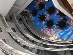 Interior of the High Museum of Art atrium viewed from an upper floor