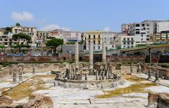 Ancient Roman market place and Serapis temple in Pozzuoli, Italy