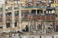 Ancient Roman meat market Macellum in Pozzuoli