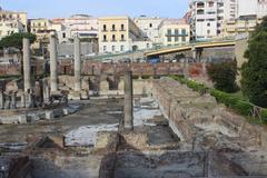 Pozzuoli Macellum ruins with ancient columns