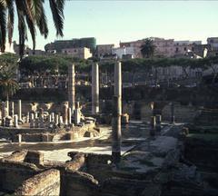 Serapis Temple ruins in Pozzuoli, Italy