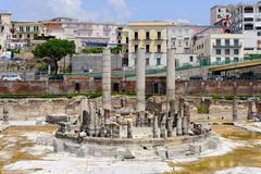 Ancient Roman market place and Serapis temple in Pozzuoli, Italy