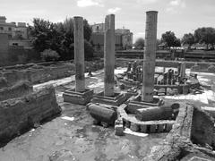 Scenic view of Pozzuoli with historic architecture and water reflection