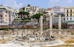 Ancient Roman market place and Serapis temple in Pozzuoli, Italy