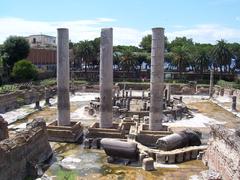 Serapeum Roman temple ruins in Pozzuoli, Italy