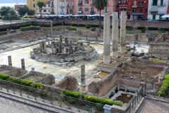 Ancient Roman meat market in Pozzuoli