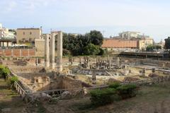 Ancient Roman meat market in Pozzuoli