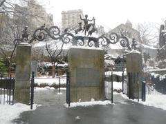 Lehman Gates at Children's Zoo after snowfall