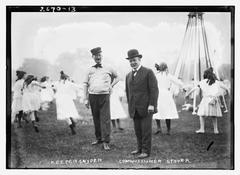 Bill Snyder and Charles Bunstein Stover at Central Park Zoo circa 1913