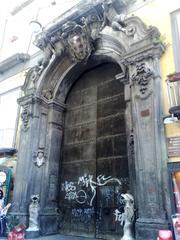 Palazzo Carafa della Spina entrance door in Naples