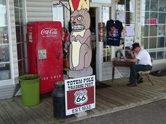 Outside Totem Pole Trading Post along Route 66 in Rolla, Missouri