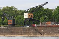 Cranes at Maria-Clementine-Martin-Square in Cologne, Germany