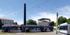 Munich GT6N tram at Karolinenplatz