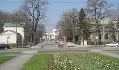 Karolinenplatz with Propyläen in Munich