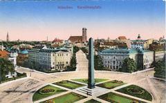 Karolinenplatz in Munich circa 1914