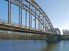 Deutschherrnbrücke with Sonic Vista sound installation, view towards south, 2016