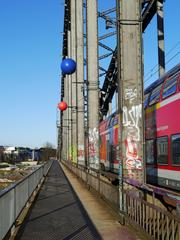 Deutschherrnbrücke with Sonic Vista sound installation, 2016