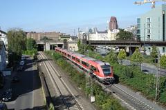 Regional train in Frankfurt-Sachsenhausen