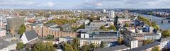 Frankfurt am Main Fischerfeldviertel as seen from Kaiserdom St. Bartholomaeus tower