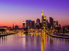 Frankfurt Skyline at sunset