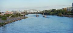 Deutschherrnbrücke over the Main River in Frankfurt in 2012