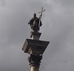 close-up view of the figure of Sigismund III Vasa