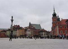 Kings Zygmunt column in front of the Royal Castle in Warsaw