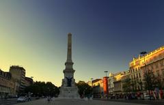 Sunset at Avenida da Liberdade