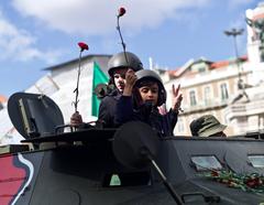 Inside a Chaimite celebrating the Carnation Revolution 45 years