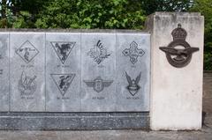 Polish Memorial Badges at the End of Perimeter Wall