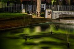 Polish War Memorial fountain view