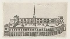 Het Stadion van Domitianus te Rome, 1584 etching