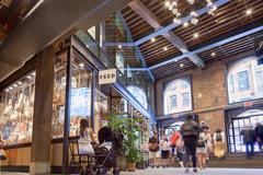 Empire Stores lobby passageway connecting Water Street to courtyard, renovated in 2017 by Studio V Architecture