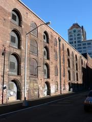 Empire Stores historic warehouse along Water Street