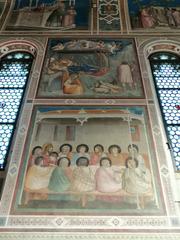 Cappella degli Scrovegni in Padova, Italy, interior view with frescoes