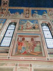 Frescoed interior of Scrovegni Chapel in Padua