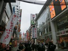 Dotonbori street view in Osaka, Japan, on 15 February 2020