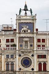 Leone di San Marco and the Moors on top of Torre dell'Orologio, Venice